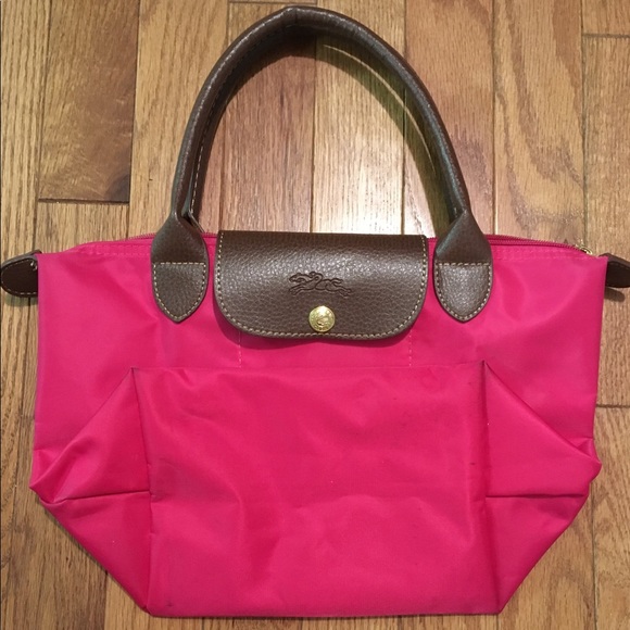longchamp le pliage hot pink